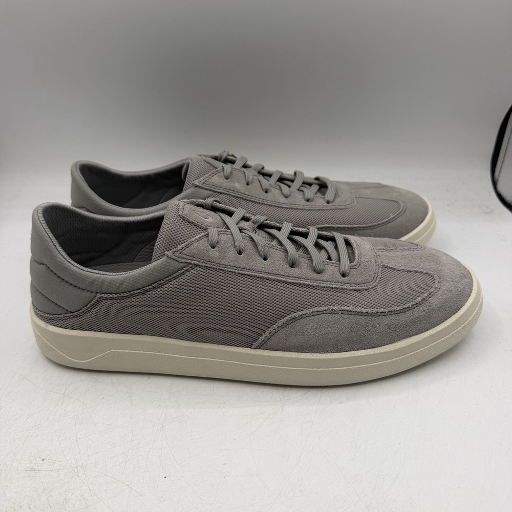 Olukai Punini Shoes Mens Sz 12 M Ash Grey Suede Mesh Sneakers 10514-AUAU NWT